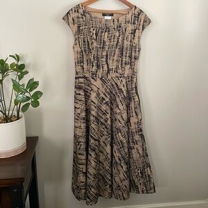 Weekend MaxMara Brown and Black Dress Size:8